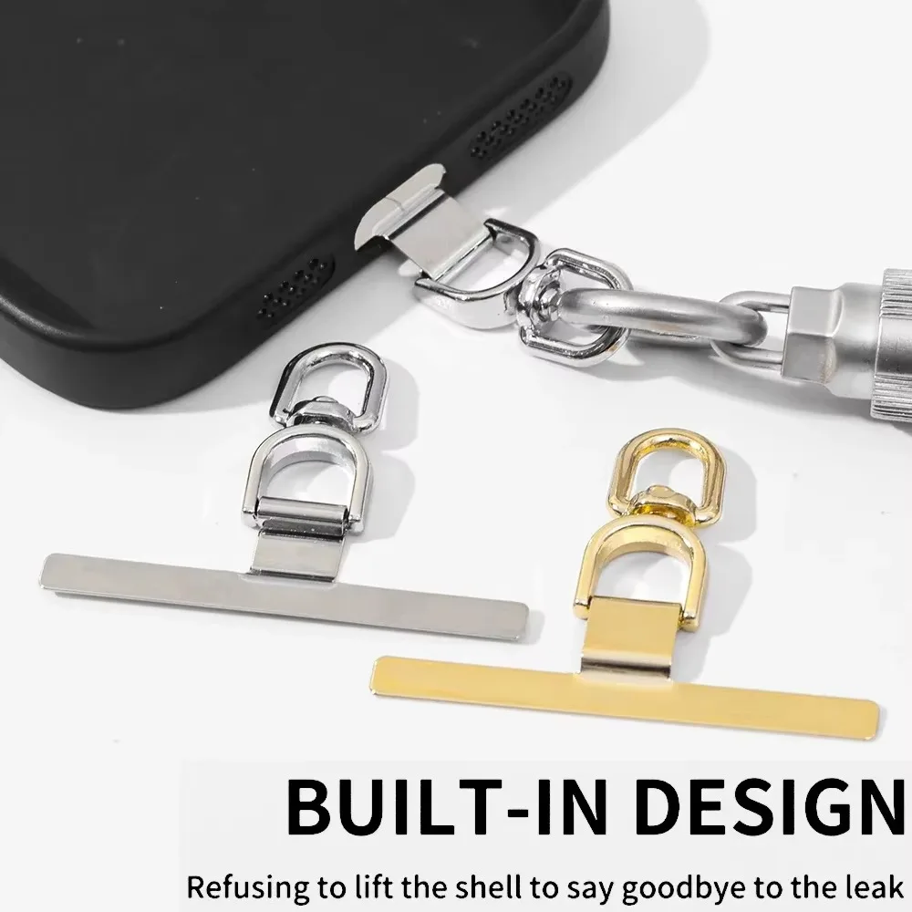 Luxury Ultra-thin Case Clip Metal Upgrade 360° Lanyards Card Durable Anti-fall Snap Strap Mobile Phone