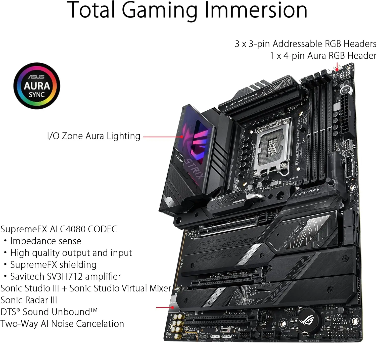 ASUS ROG STRIX Z790-E GAMING WIFI Motherboard Intel Z790 LGA 1700 DDR5 192 GB Wi-Fi 6E unterstützt i9-14900T i7-14700T i5-13500 CPU