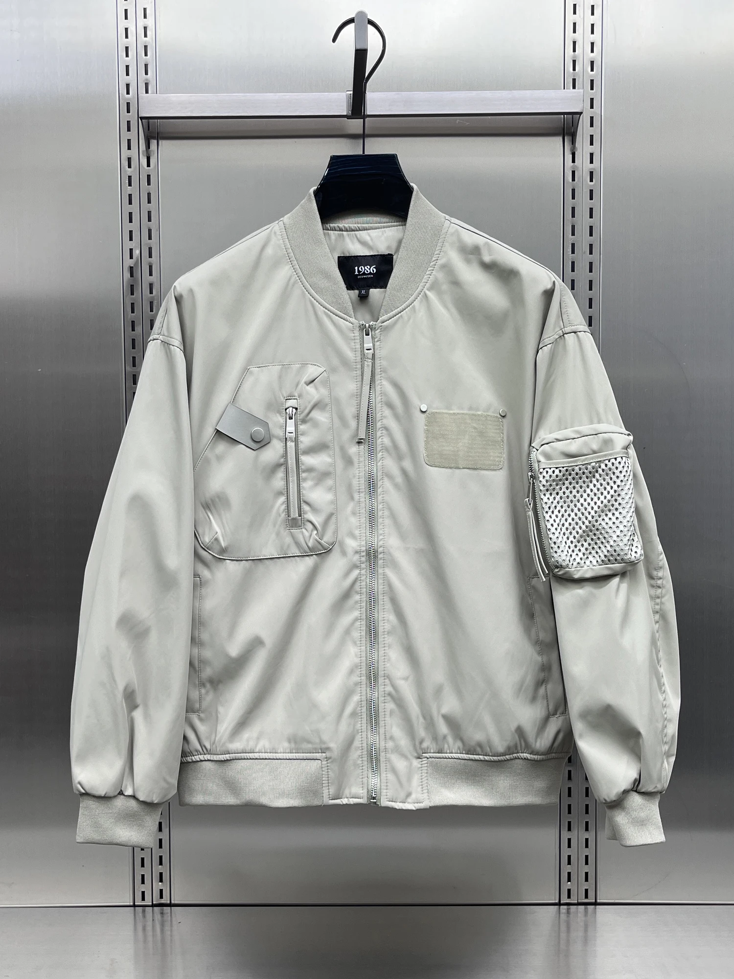 

Американская уличная модная свободная повседневная мужская бейсбольная куртка, осенняя новинка, брендовая рабочая куртка из дышащего полиэстера