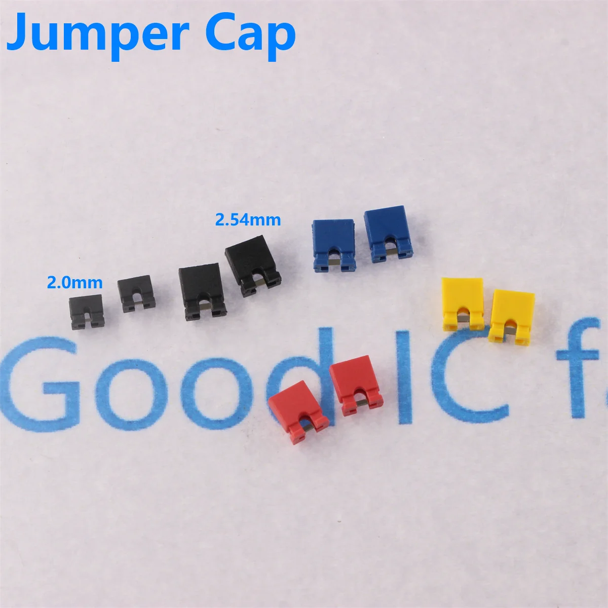 200PCS Pitch jumper shorted cap & Headers & Wire Housings 2.0MM 2.54MM SHUNT Black yellow white green red blue