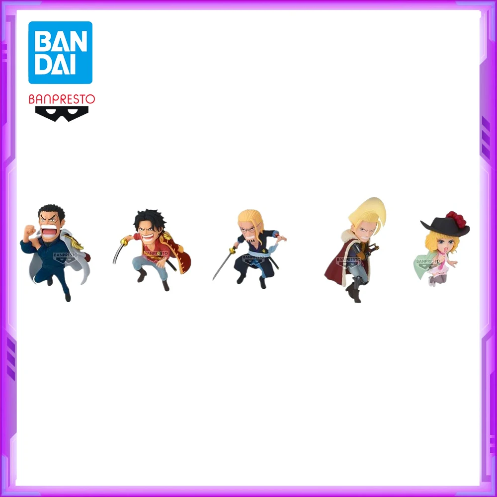 Original BANDAI Banpresto WCF ONE PIECE Rocks Pirates PVC figuras de Anime modelo de figura de acción Juguetes
