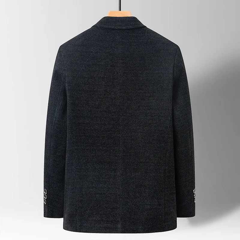 Manteau en chenille imbibé pour homme, haut décontracté pour papa, homme d'âge moyen et homme, automne et hiver, 3 A å, 2023