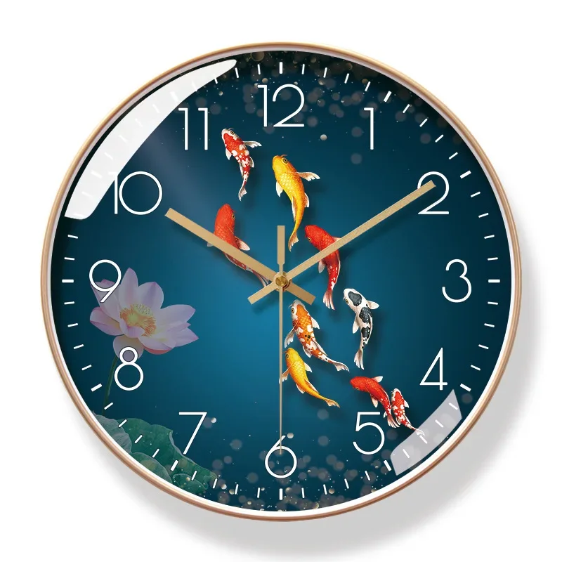 Wall Clock Modern Design Dinning Cafe Decorative 10/12Inch Wall Clock Clear Face Silent Non-Ticking Clock Living Room Decoration