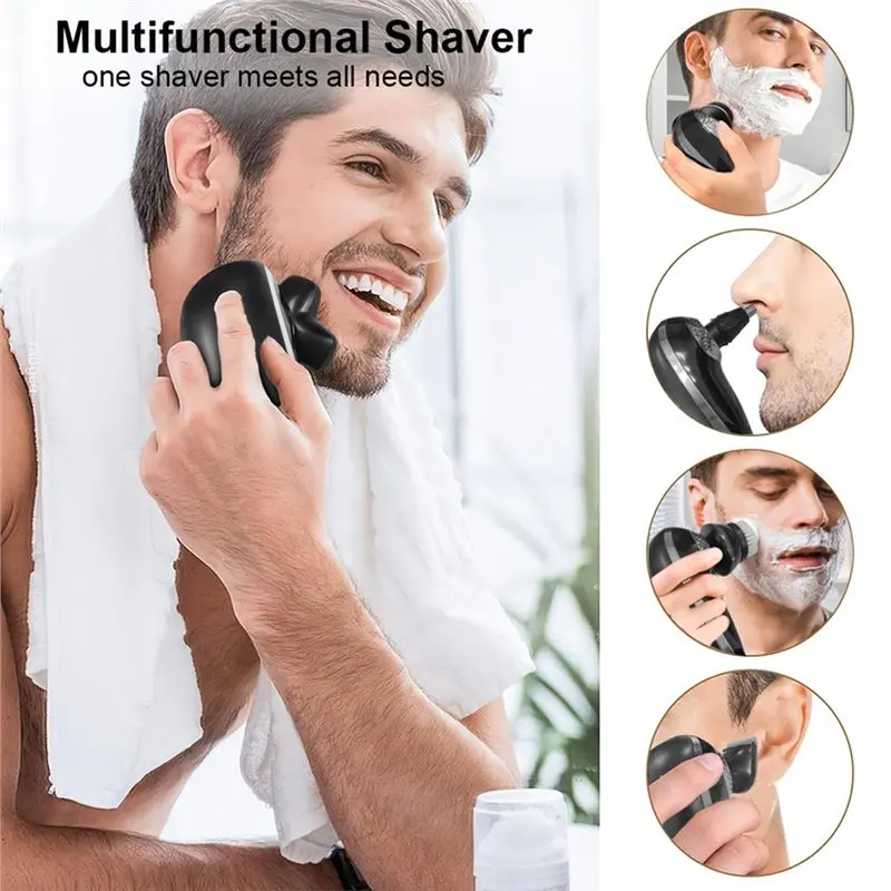 [NEW!A65Z】 Shaving Machine Portable Mini Beard Trimmer Multifunctional Electric Shaver Set Multifunctional Electric Shaver Set
