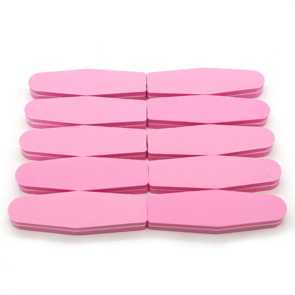 20/50 قطعة ملفات الأظافر 100/180 حصى الصنفرة مجلس الإسفنج الملفات إزالة هلام طلاء الأظافر الرملي الأظافر ملف عازلة كتلة أدوات مانيكير #3