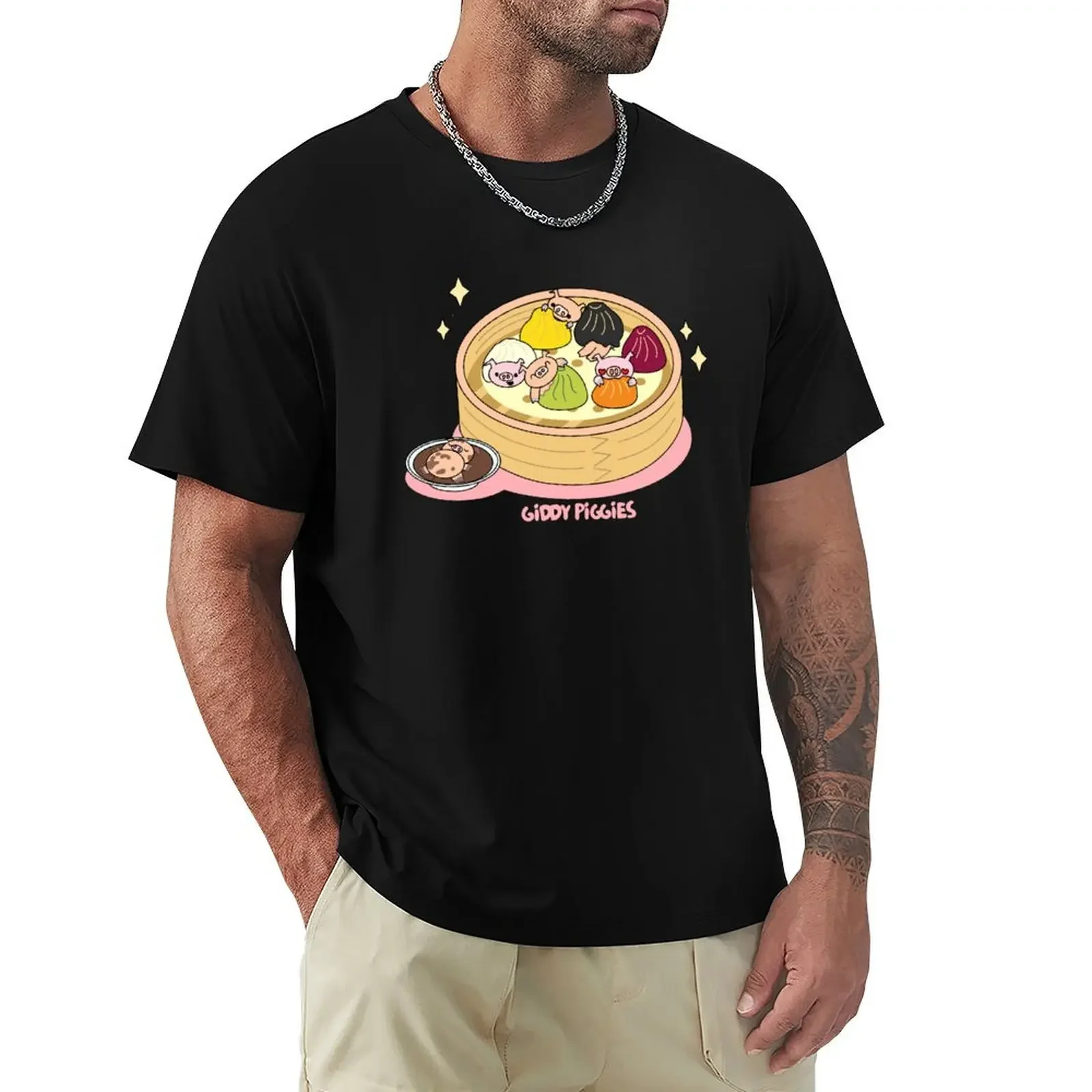 Giddy Piggies Rainbow Dumpling T-shirt vintage clothes customizeds shirts graphic tees t shirts for men