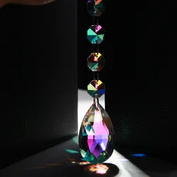 1PCs Suncatchers AB Color K9 Crystal Hanging Pendant Garden Decoration Rainbow Maker For Windows Door Sun Catcher 17cm/6.7inch