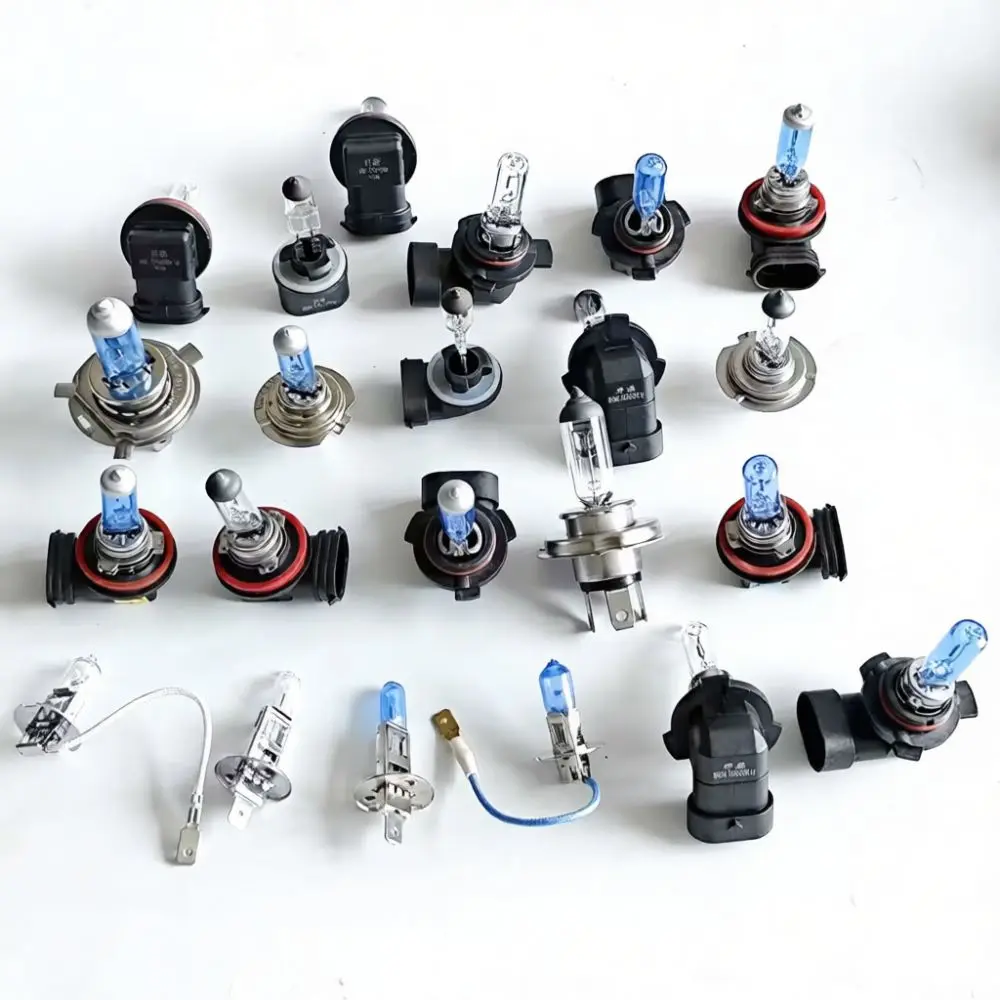 For Kaiyuan Halogen Auto Front Headlamp Bulbs H1 H3 H4 H7 9005 9006 Bright Driving Fog Light Replacement Stable Beam Lighting
