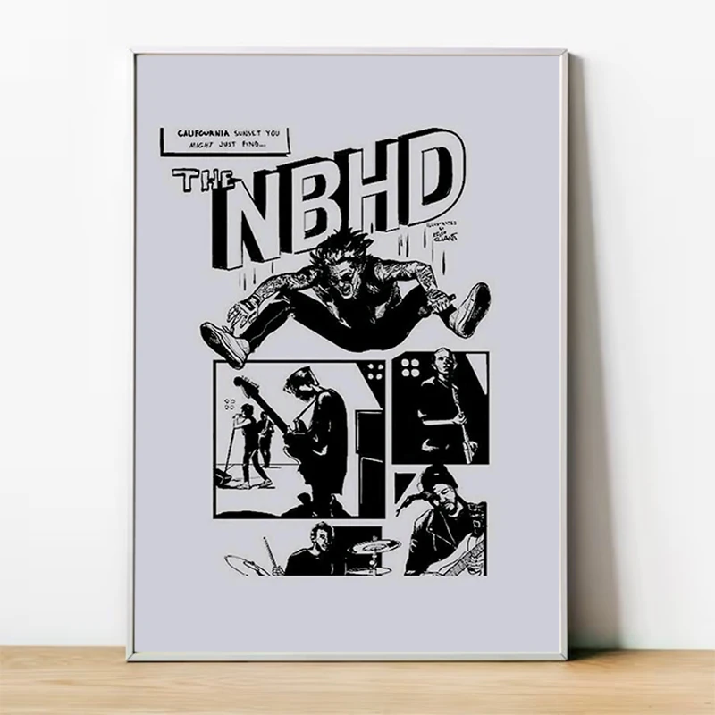 American Rock Bands The N-Neighbourhood Poster Painting on Canvas Living Room Decoration Posters for Wall Decororation Print Art