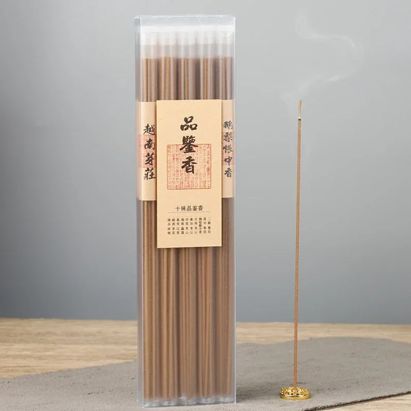 

10 Flavors Incense Stick Old Shan Sandalwood/Qi Nan Agarwood Purifying and Soothing/ Odor Removal Household Natural Joss Stick