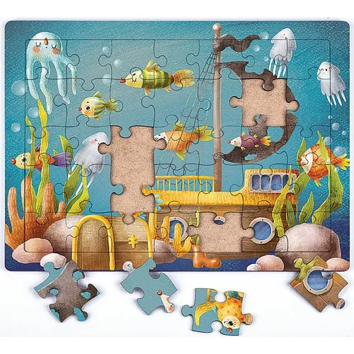 King Of Puzzle Sunken Ship Wooden Puzzle 35 Piece (Xxxv-04)