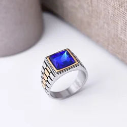 Men's 316LStainless Steel High Quality Onyx Rings Classic Trend Jewelry