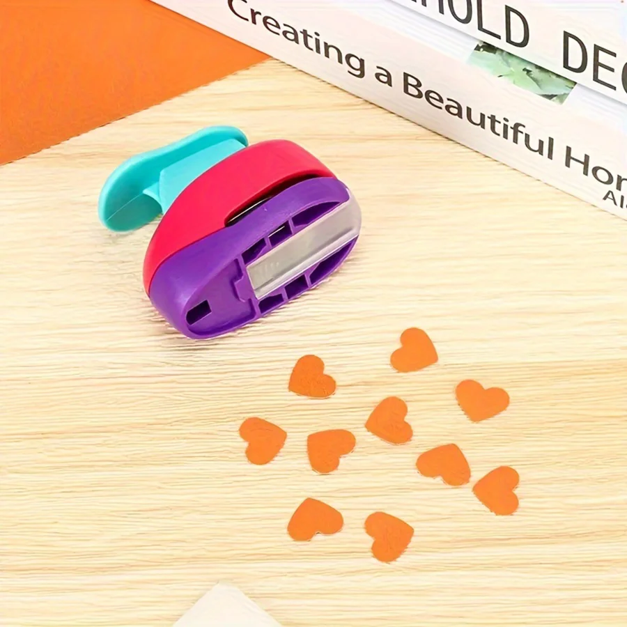 Random Color 9/16/25/38/50mm Heart Shape Punch DIY Craft Hole Punch for Scrapbooking Hole Punch