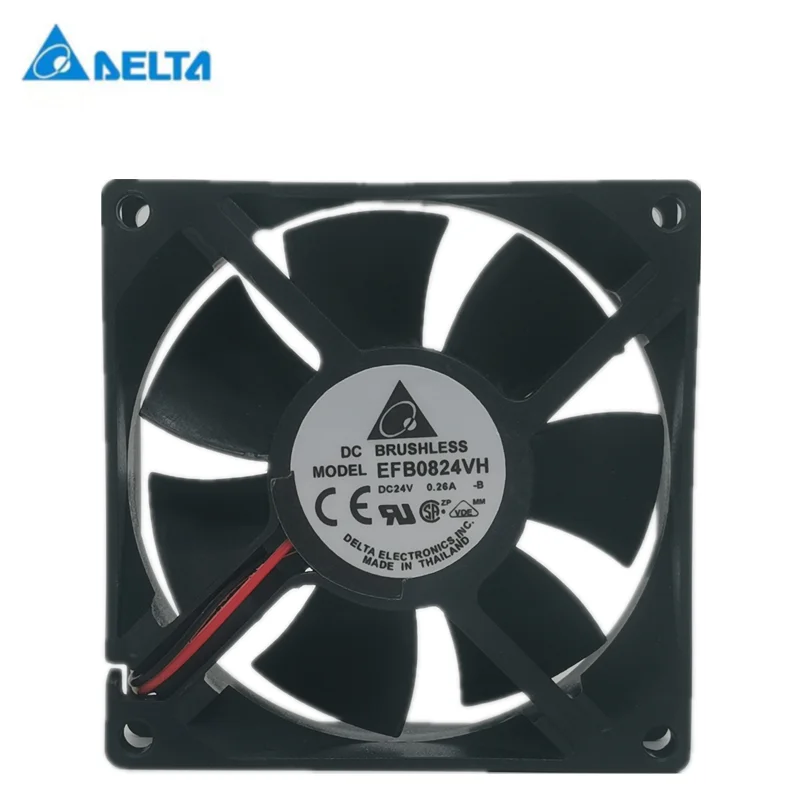 New delta EFB0824VH 8025 24V 0.26A 8cm large air volume inverter cooling fan