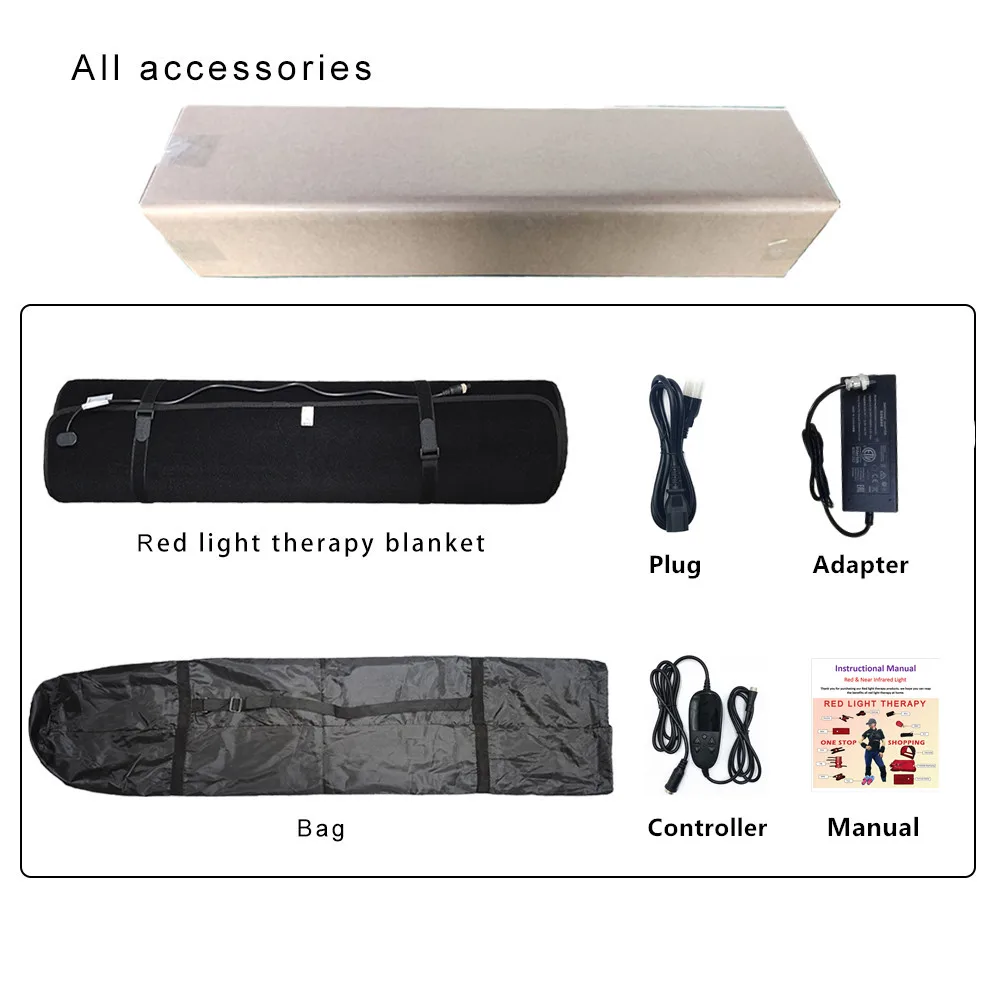 2026 180cm Large Size Professional Full Body Red Light Therapy Pad - 1350 LEDs (660nm & 850nm) for Full Body Pain Relief view 6