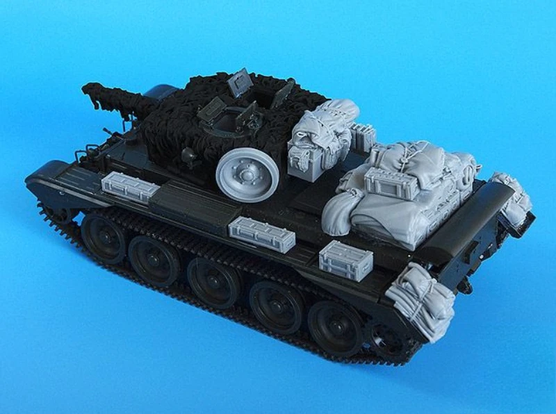 Kit ensamblado de modelo de resina fundida a escala 1/35, juego de accesorios para tanque Cromwell (sin tanque), sin montar y sin pintar
