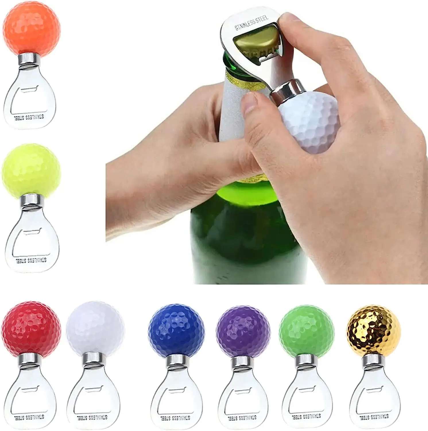 

Golf ball opener Beer wine opener Stainless steel