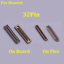 2Pcs For Huawei P Smart Z Y9 Prime 2019 P40 lite E Nova 6 Nova6 SE LCD Display Screen Plug Flex FPC Connector Jack Board 32 Pin