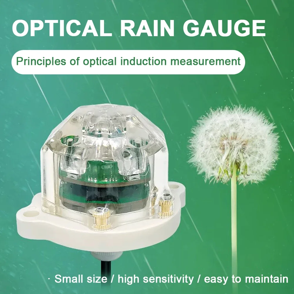 Infrared Rain Sensor Optical Rain Gauge Suitable for Agriculture and Forestry Weather Stations Transmitters High-Precision