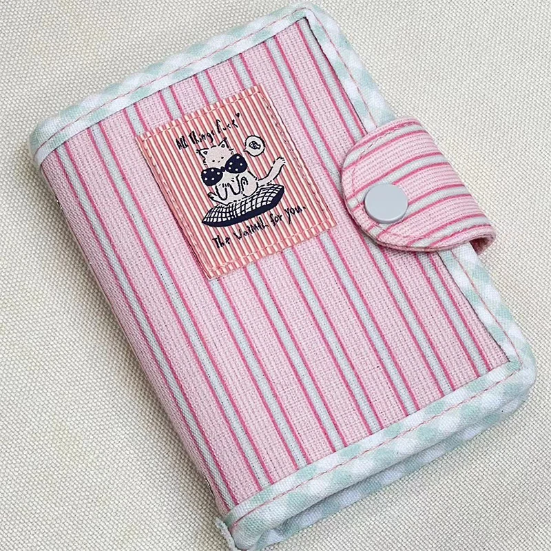 Cat Striped M5 Notebook Shell Without Inner Pages Portable Pocket Book Suitable For Students' Daily Learning And Note Taking