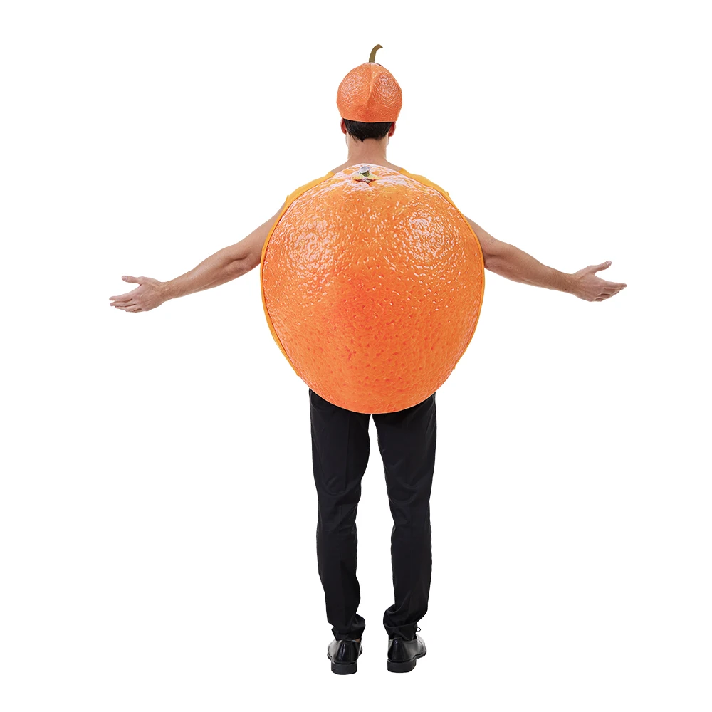 Adult Purple Grapes Sliceme Orange Tomato Bunch Costume with Hat Funny Food Fruit Party Halloween Suit Carnival Easter Purim