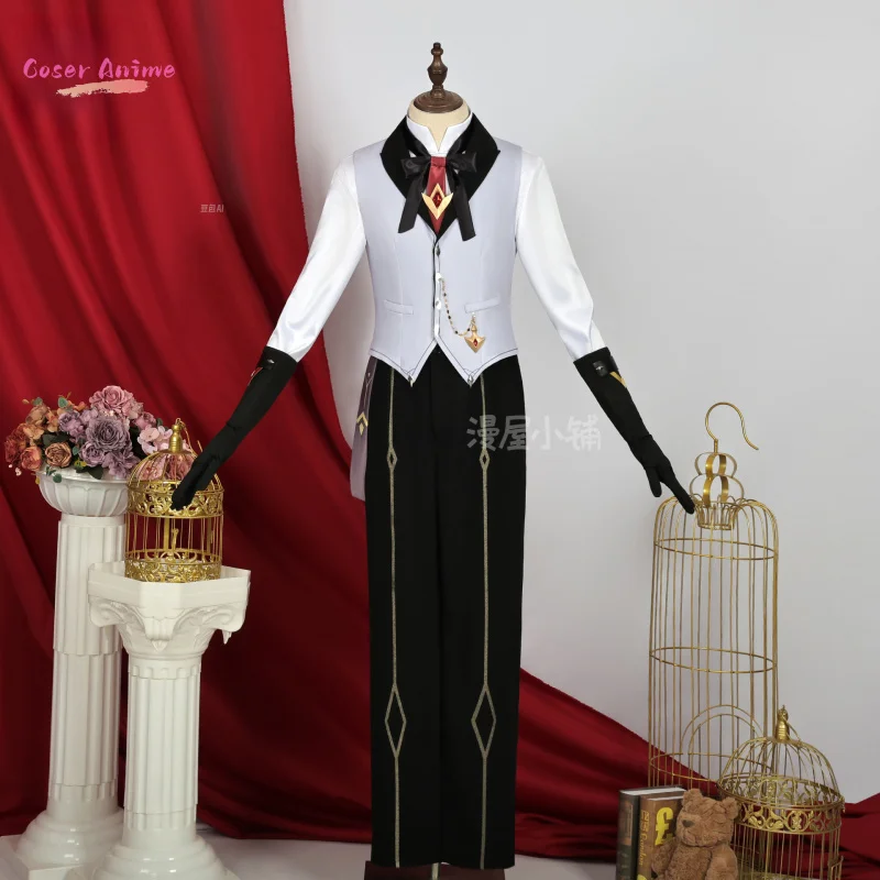 لعبة Genshin Impact Tartaglia Ajax Stellar Night Red Mask تحت عنوان أزياء تنكرية رسمية لعبة الرسوم المتحركة لعب الأدوار