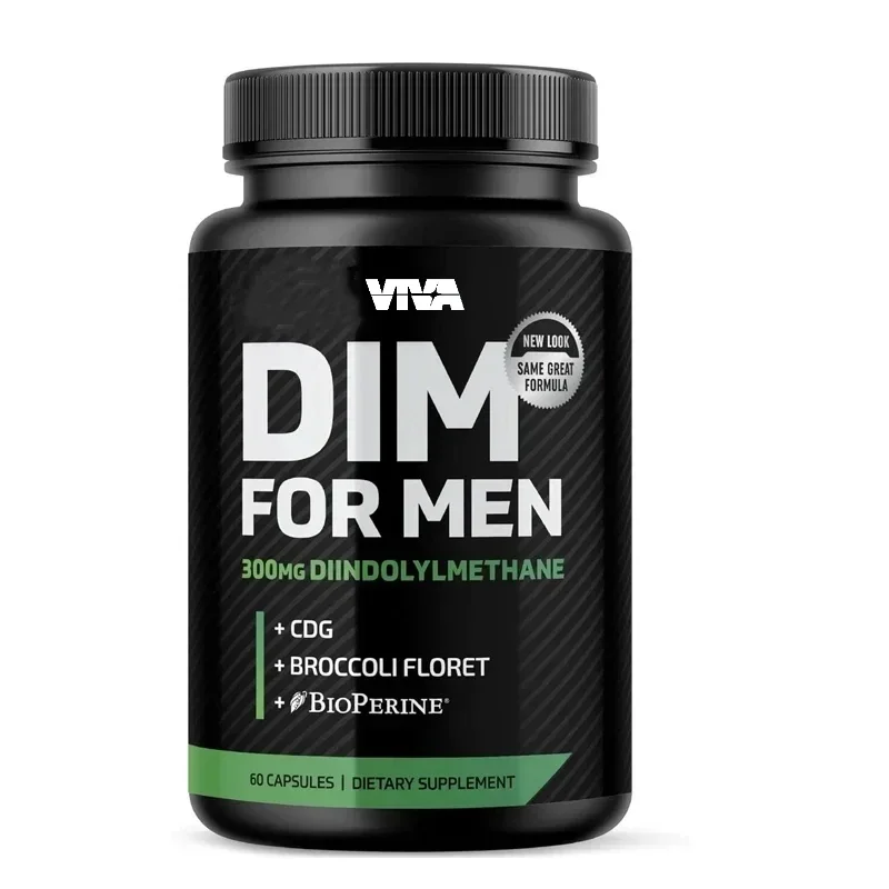 DIM 300mg men, estrogen blockers and aromatase inhibitors | Men's hormone balance and fitness booster supplement 60 capsules