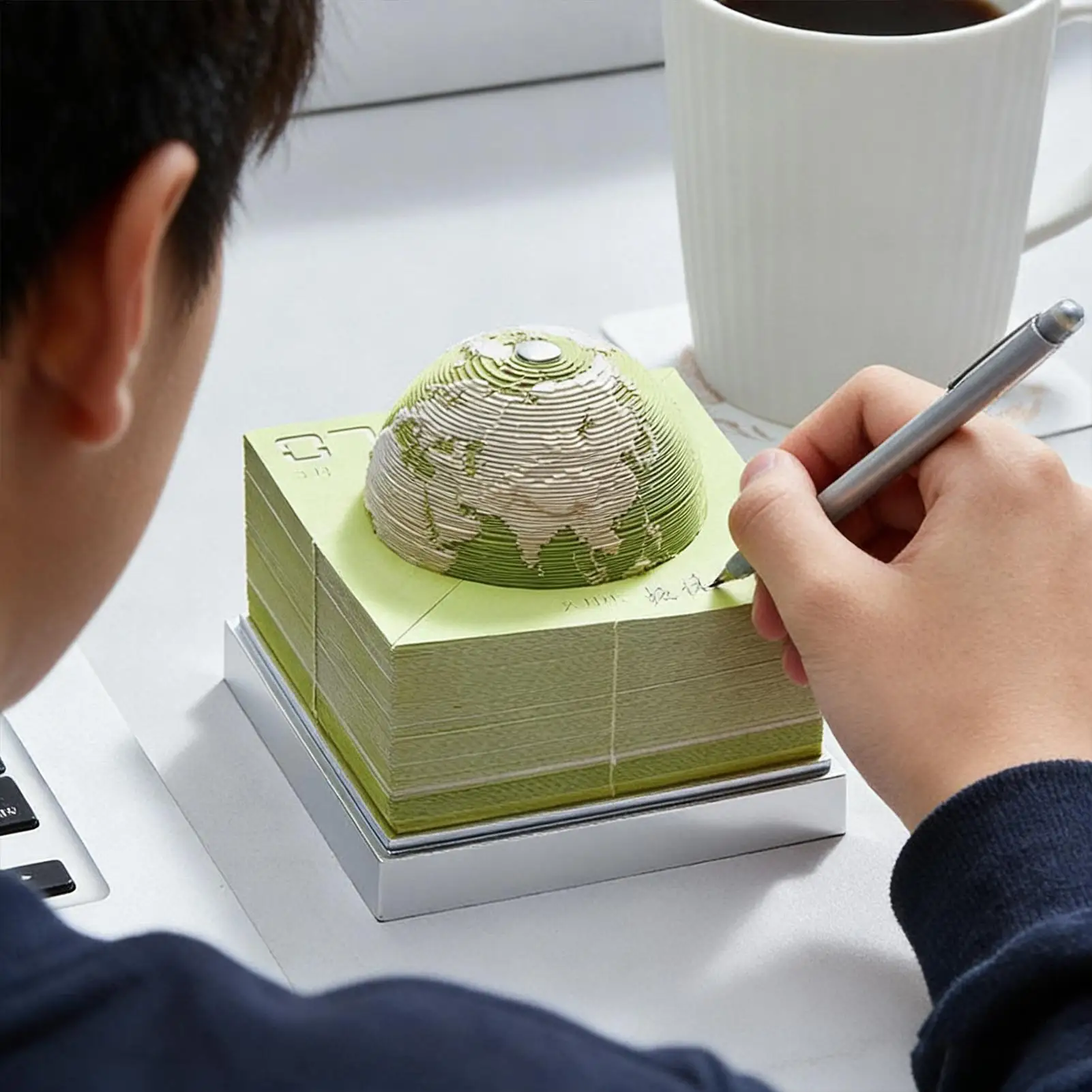 

3D-календарь-скульптура «Земля» 2026: Настольное украшение, бумажная скульптура, художественный календарь для дня рождения, праздников, офиса, дома, квартиры