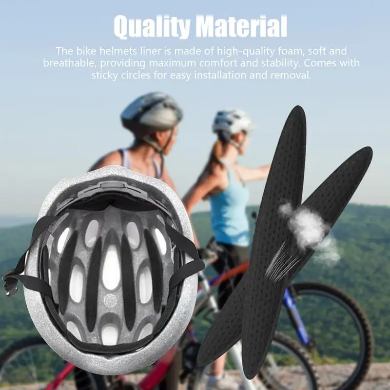 Cycling Helmet Inner Pads Kit Sealed Lining Sponge For Bicycle Motorcycle Soft Bicycle Helmets Replacement Pad HelmetsProtection