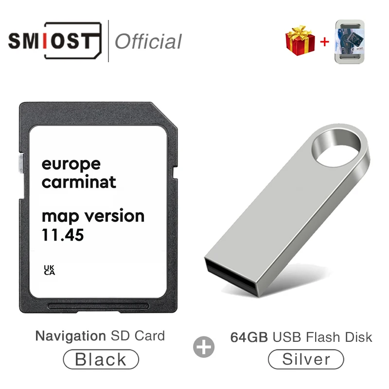 

Carminat 11.45 Europe Maps 2025 for Renault Megan Clio Laguna Scene Car Sat Nav GPS Navigation SD Card 8GB 8201756571 SMIOST
