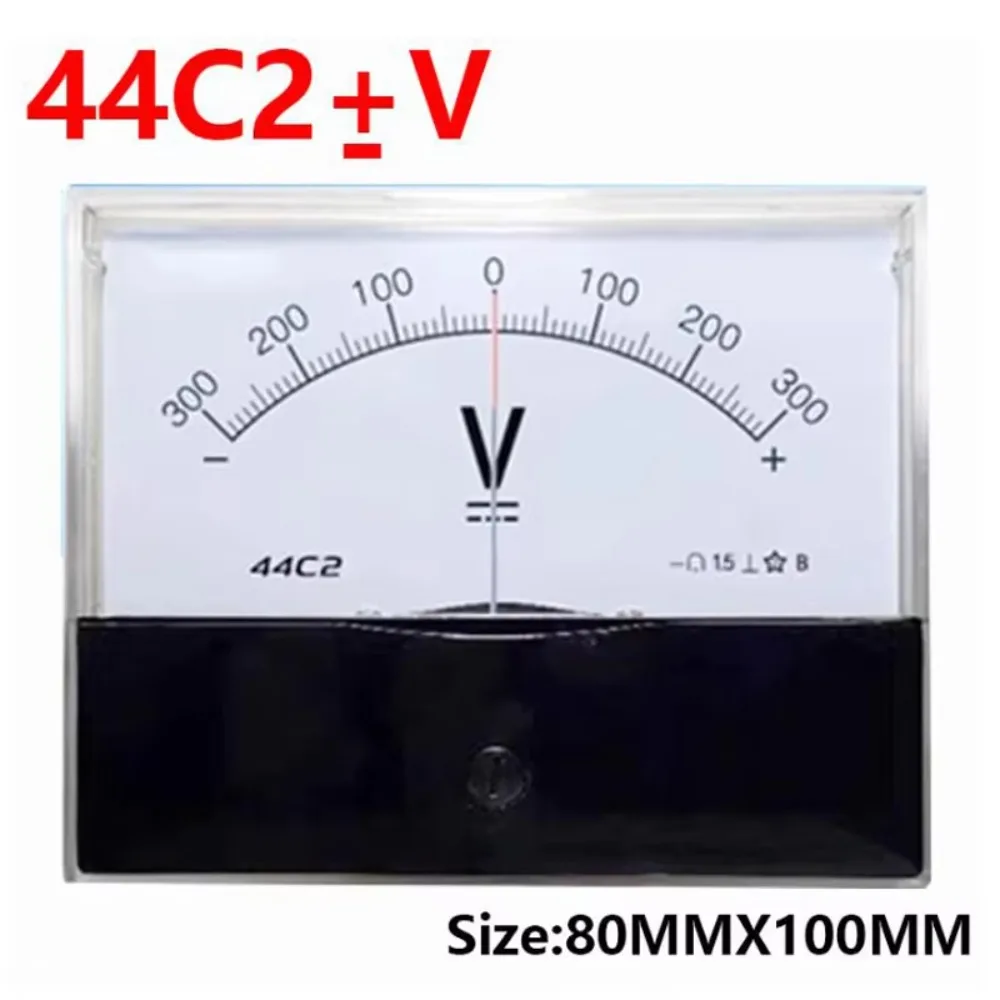Panel analógico VoltmeterGauge 44C2 DC /75mv, medidor  corriente V, voltímetro 50A-0-50a, 3V, 5A, 10V, 20V, 30V, 50V, 100V, 200V