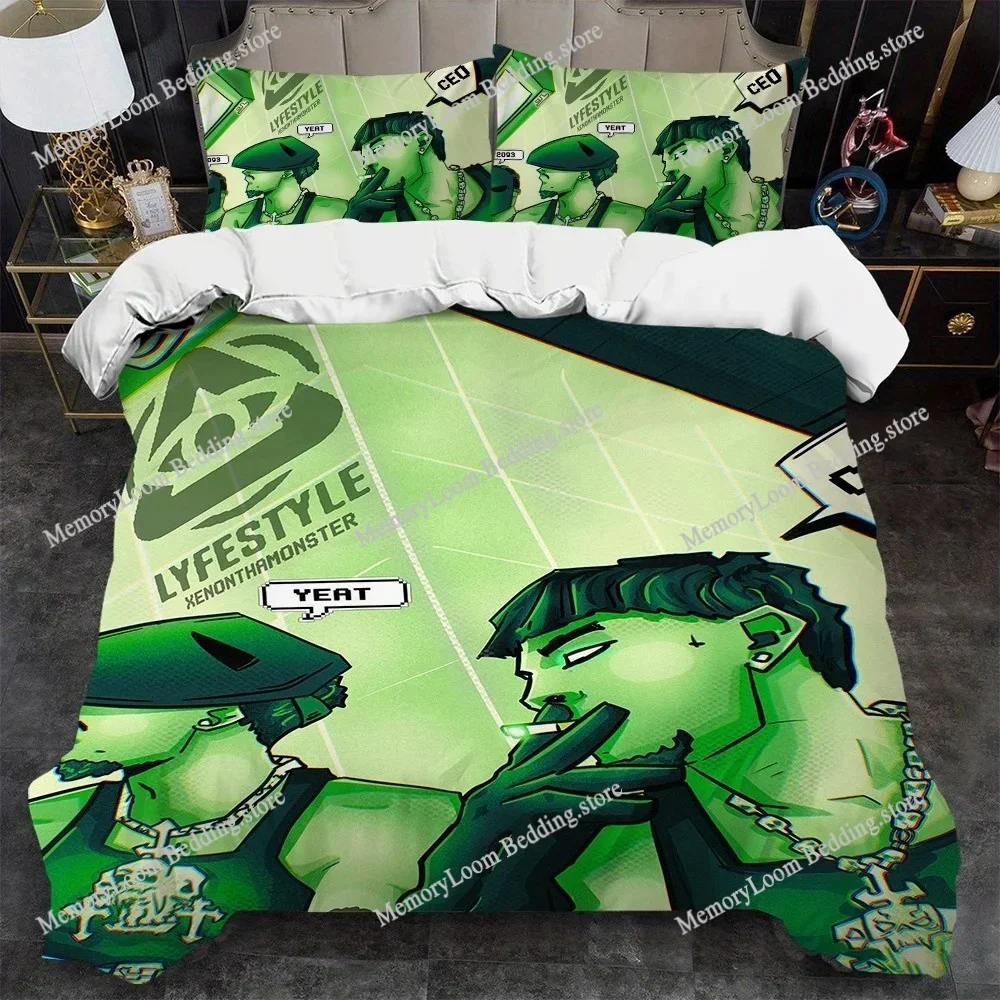 

Rapper Yeat 2093 Duvet Cover Set Home Style Bedding Soft Laundry Cotton Bed Four Seasons Student Dormitory Home Textileextile963