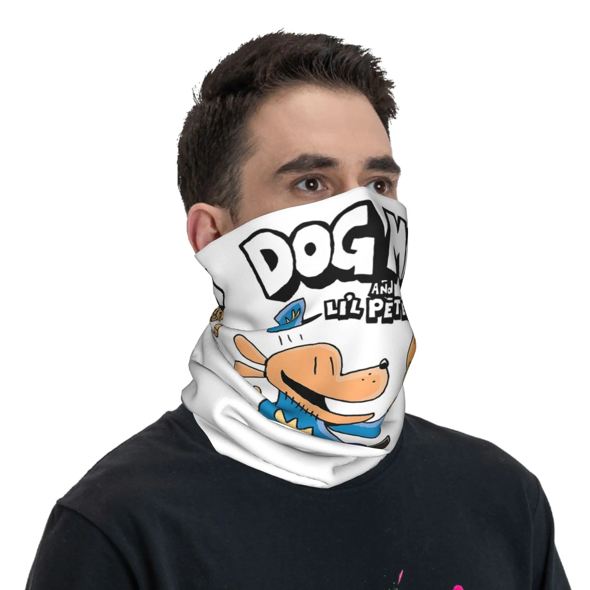 고양이와 개 남자 두건의 목 커버 인쇄 랩 스카프 다기능 얼굴 마스크 남성 여성을위한 실행 성인 빨