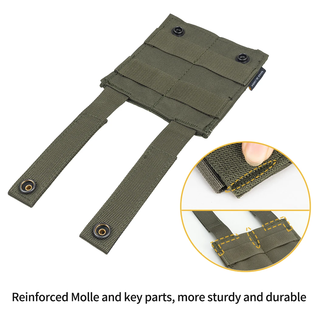 IDOGEAR Tactical Double Pistol Open Top Mag Pouch 9mm Fast Draw MOLLE Mag Carrier Carrier 3572