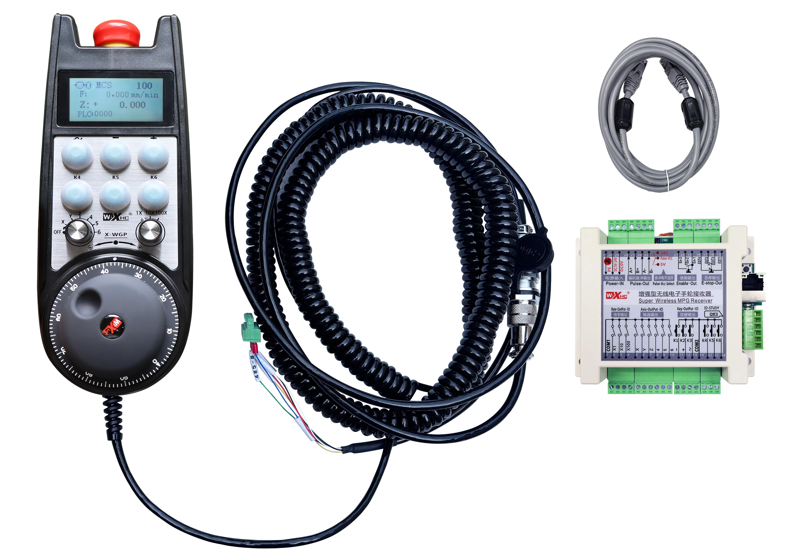 Xinhecheng CNC MPG Pendant Real Time Display Machine's Coordinates Compatible with All Siemens System  With 6 Cutoms Buttons