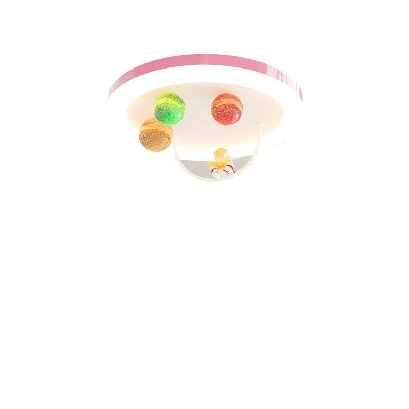 Cute cartoon planet moon full spectrum astronaut simple room bedroom room ceiling light