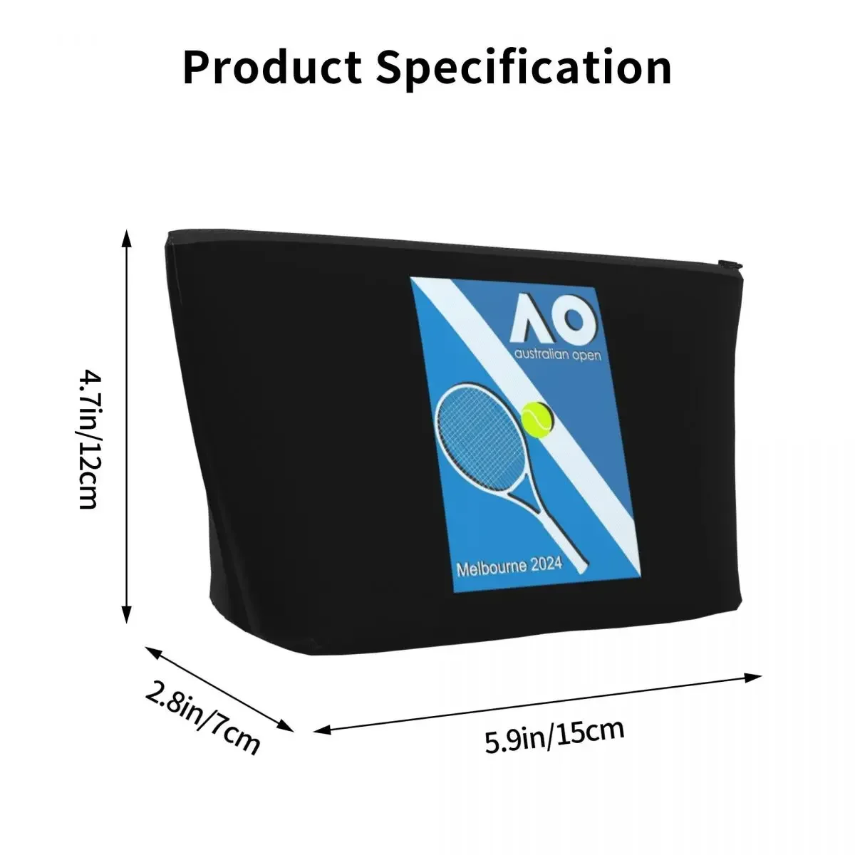 Australian Open AO Travel Cosmetic Bag Makeup Bag Lipstick Bag Cosmetic Case Portable Organizer For Women Female Gift