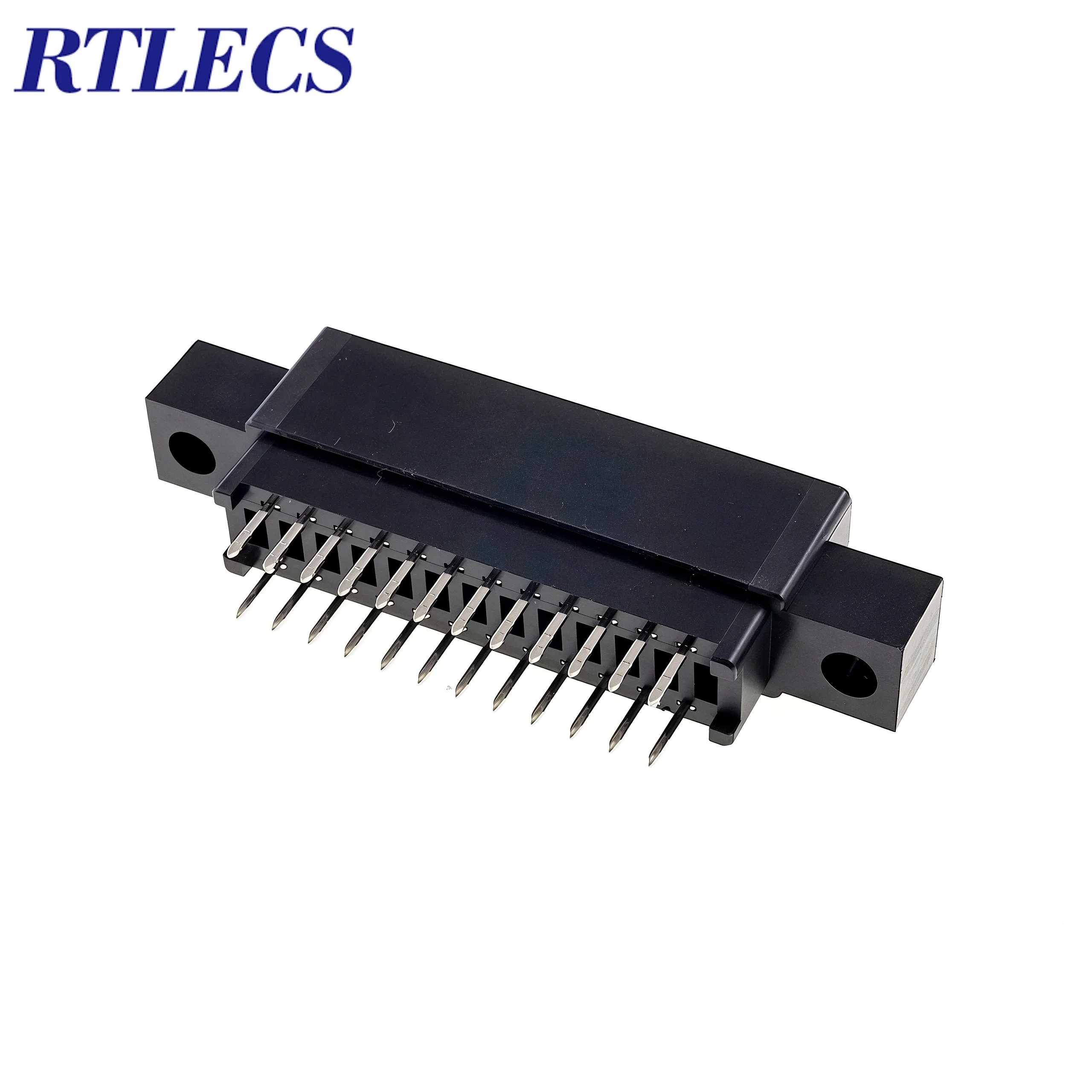 5pcs Edge Connector Slot 2.54 mm Pitch 24 44 48 50 56 60 72 86 88 100 120 Pin PCB Card Gold Finger Socket Mounting ears Board DI