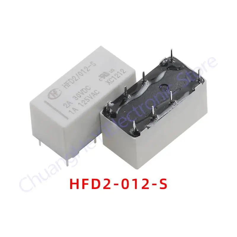 5ชิ้น/ล็อตใหม่รีเลย์ HFD2-005-S HFD2-012-S HFD2-024-S 8PIN 2A 5V 12V 24V รีเลย์