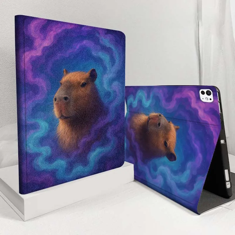 

Чехол для планшета «Капибара-космонавты» с космическими звездами для iPad Pro Air 5, 4, 3, 13, 11, 8, 7, 6, 5, 10, 7, 6, 10,5 12,9 10,9