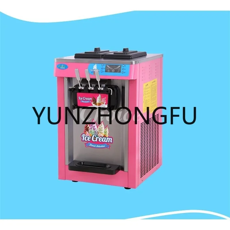 Wholesale Counter Top 3 Flavor Soft Ice Cream Maker Machine Commercial Fruit Ice Cream Making Machine For Sale