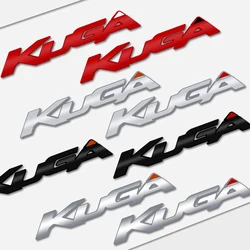 Autocollant de coffre en métal pour Ford Kuga, emblème automatique, style de voiture, badge 3D, lettrage, accessoires noirs brillants, 2008-2019