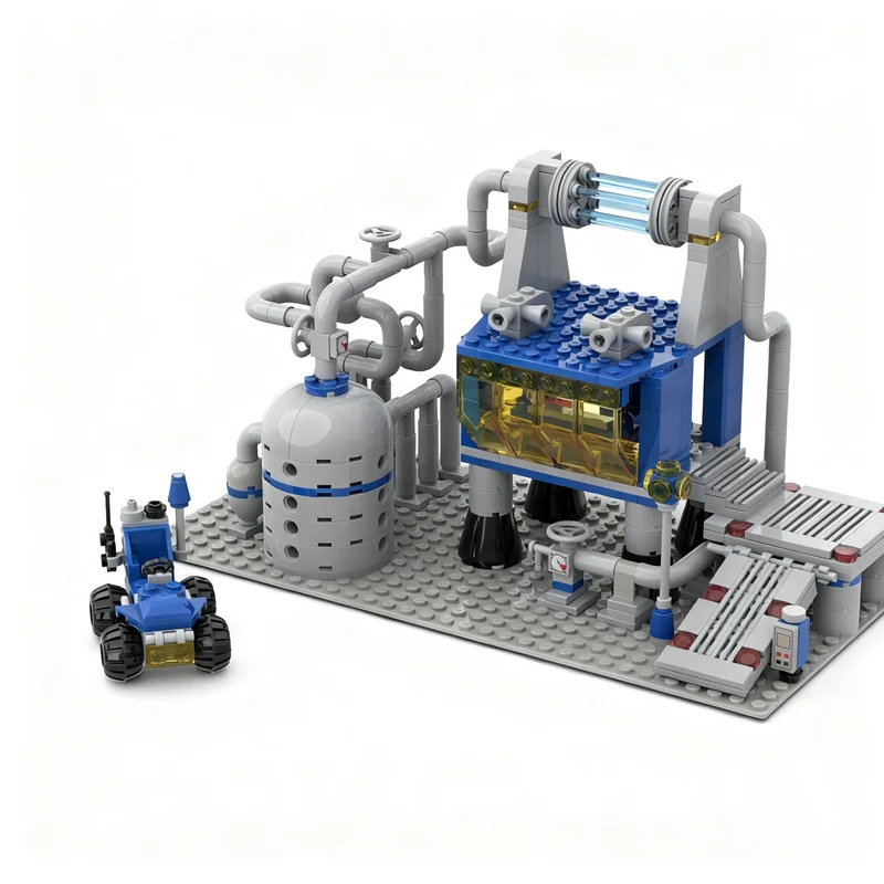 

437PCS MOC Space Battle Gas Mine Model Fighter DIY Creative Ideas Child Toy Assembly Puzzle Gift Birthday Custom Kids Building