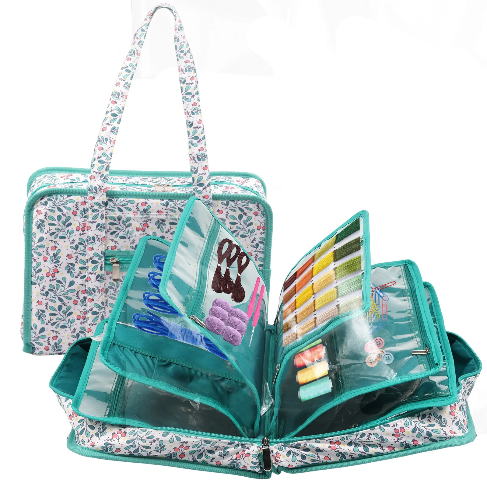 

Sewing Supplies Storage Bag Multifunctional Crochet Knitting Tote Bags For Needles Scissors Sewing Tool Accessories DIY Storage