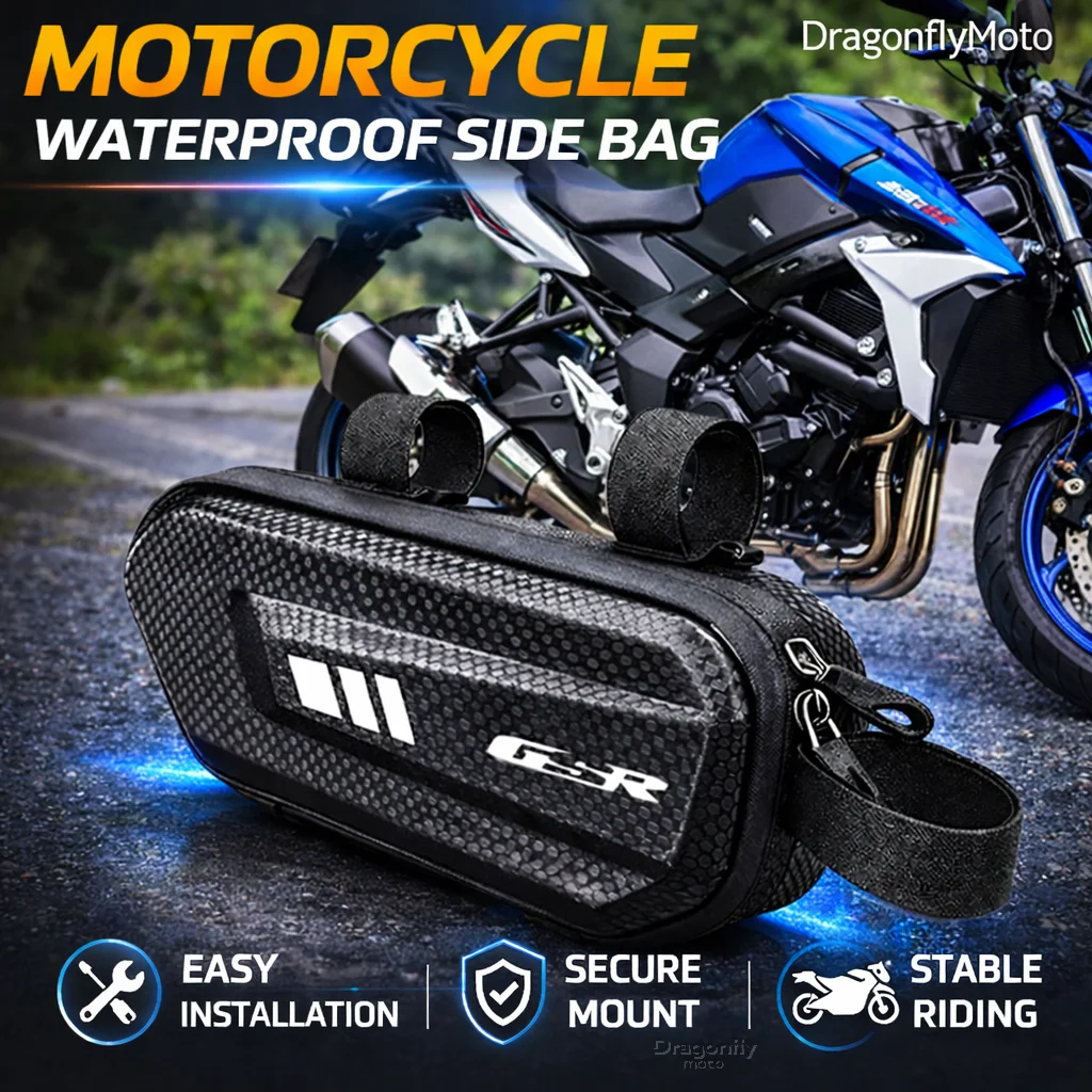 Large Capacity Motorcycle Side Bag For Suzuki GSR 750 GSR 600 GSR 400 GSR400 GSR600 Waterproof Multifunctional Storage Pouch