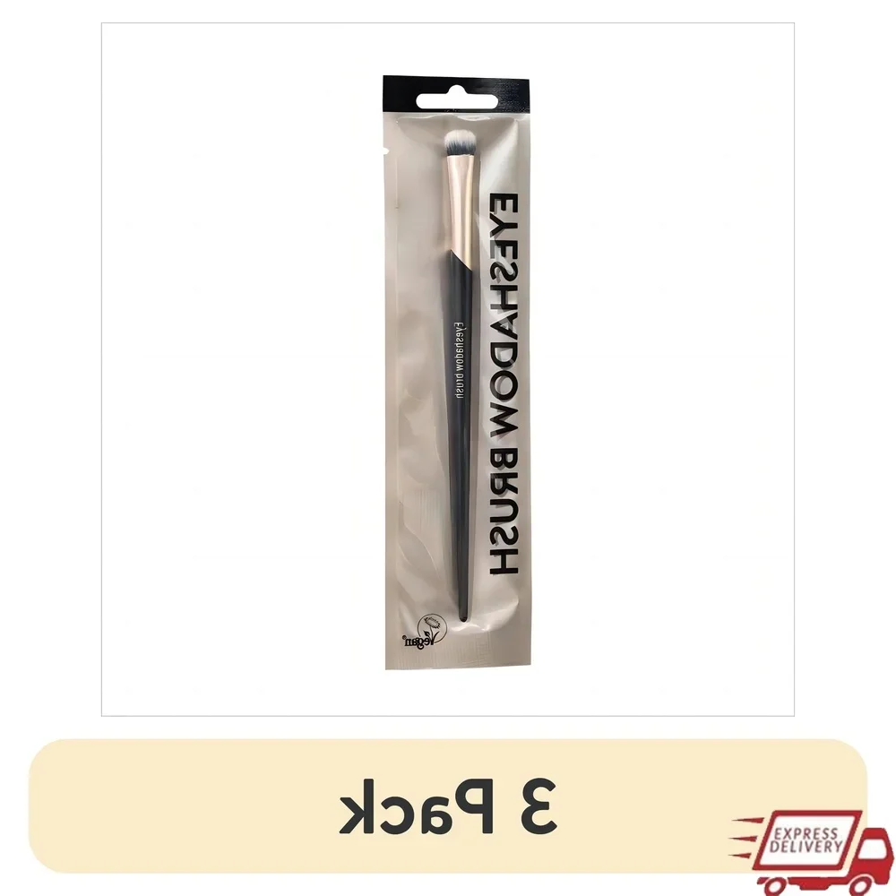 

3 Pack Eyeshadow Makeup Brush Precision Blending Tool Soft Synthetic Bristles Professional Application Easy Clean Vegan Friendly