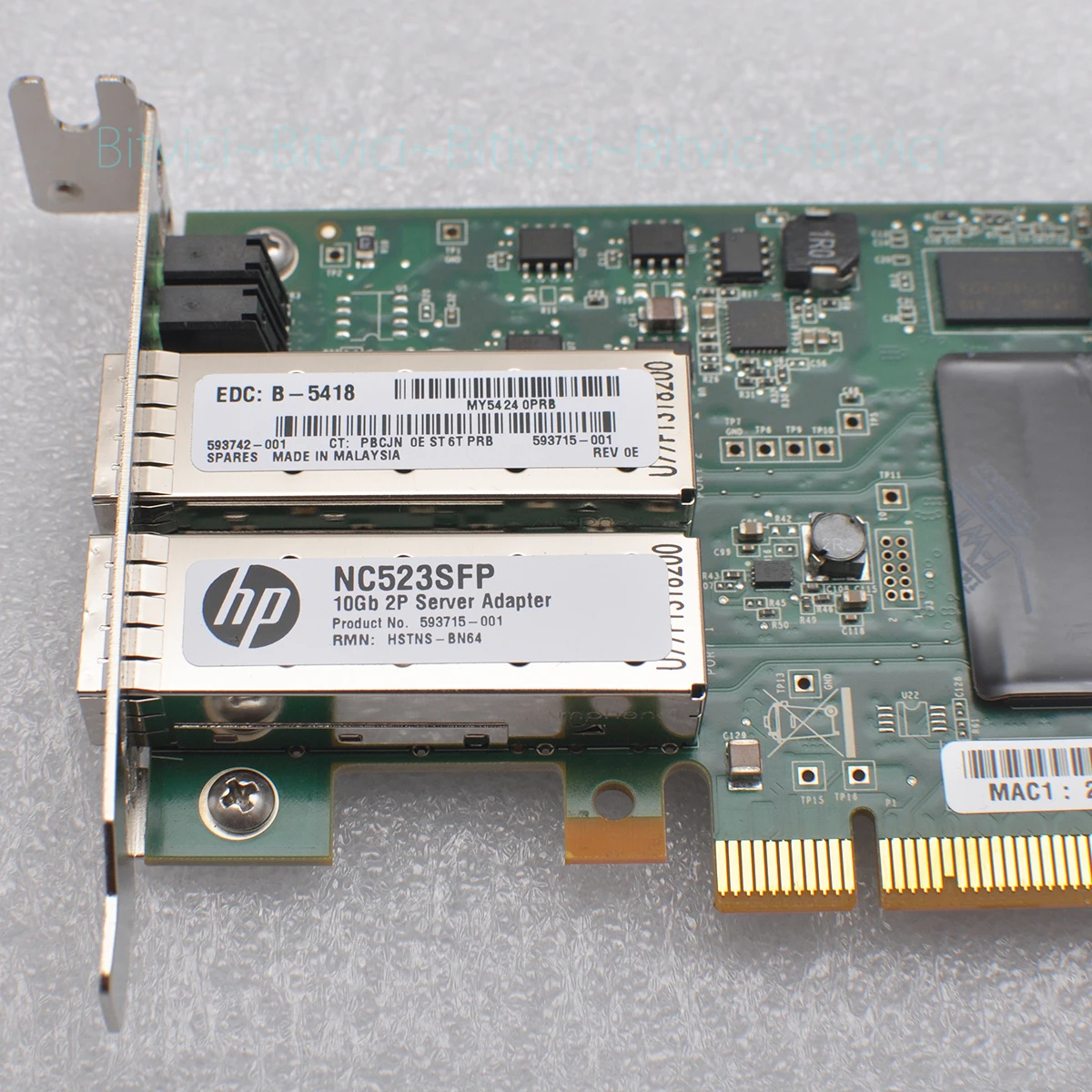 Hp NC523SFP Dual Port 10GbE Sfp Pci-E Nic Glasvezel 10G Netwerkkaart Adapter QLE-3242 593742-001 593715-001 593717-b21