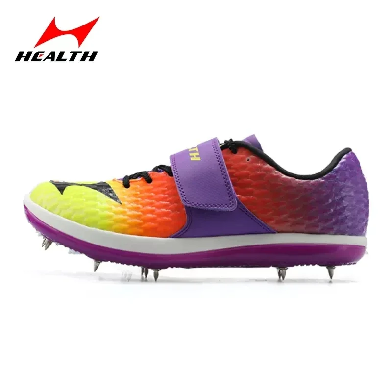 Health Carbon Plate Track and Field Event Competitions Triple Jump Sport Shoes Professional High Jump Spiked Training Sneakers