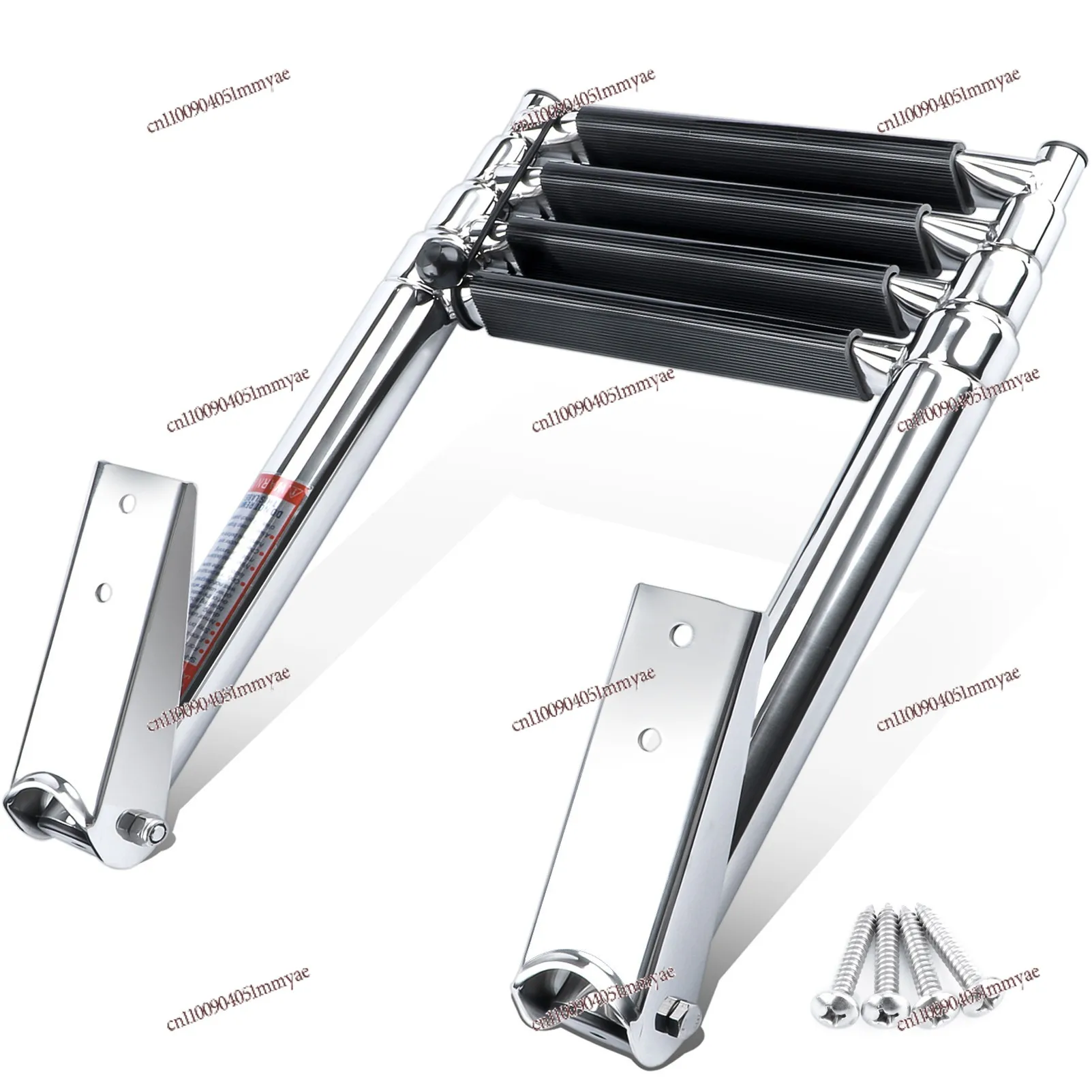 

304 Stainless Steel Speedboat Yacht Launching Deck Collapsible Retractable Ladder Boarding Ladder Pedal Ship