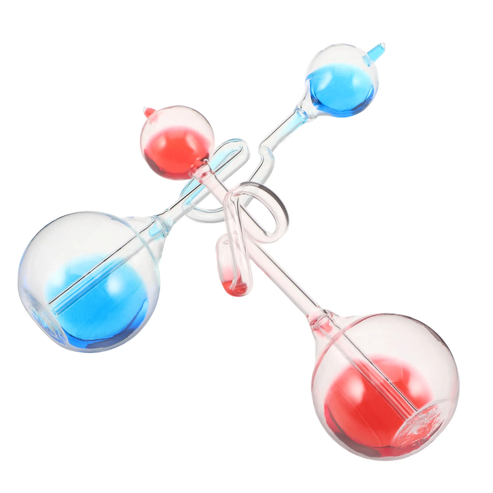 

2pcs Hourglass Hand Boiler Glass Energy Transfer Science Love Birds Color Meter For 'S Educational Experiments Office